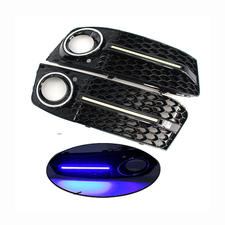 22008-2012 For Audi A4 S4 B8 A4 B8 Front Bumper Down Grille Honeycomb Style Non S line Fog Light Grilles