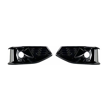 2020-2024 For Audi A4 S4 B9.5 Front Bumper Down Grille Honeycomb Style Non S line Fog Light Grilles