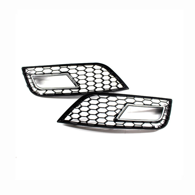 2013-2016 For Audi A4 S4 B8.5 Front Bumper Down Grille Honeycomb Style Non S line Fog Light Grilles