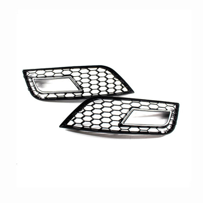 2013-2016 For Audi A4 S4 B8.5 Front Bumper Down Grille Honeycomb Style Non S line Fog Light Grilles
