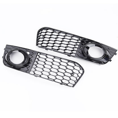 22008-2012 For Audi A4 S4 B8 A4 B8 Front Bumper Down Grille Honeycomb Style Non S line Fog Light Grilles