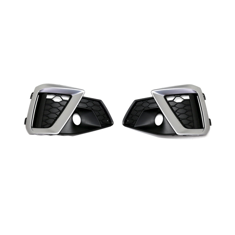 2020-2024 For Audi A4 S4 B9.5 Audi Front Bumper Down Grille Honeycomb Style S line Fog Light Grilles