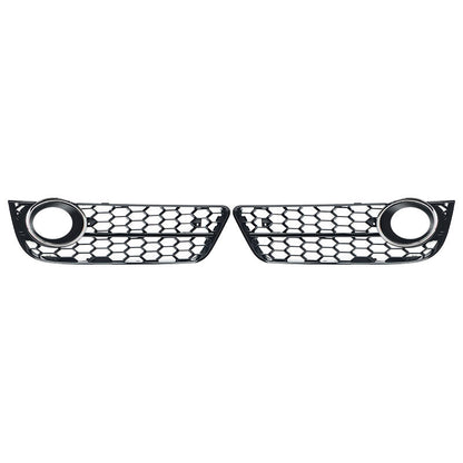 2009-2011 For Audi A5 S5 B8 Front Bumper Down Grille Honeycomb Style Non S line Fog Light Grilles
