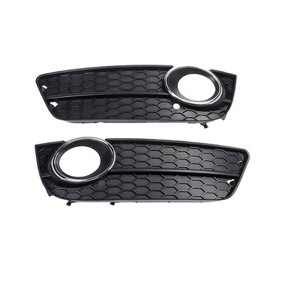 2009-2011 For Audi A5 S5 B8 Front Bumper Down Grille Honeycomb Style Non S line Fog Light Grilles