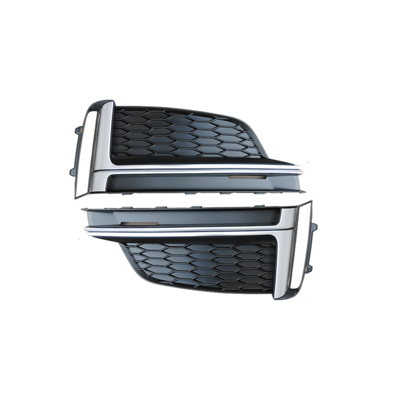 2017-2019 For Audi A5 S5 B9 Audi Front Bumper Down Grille Honeycomb Style S-line Fog Light Grilles