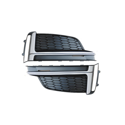 2017-2019 For Audi A5 S5 B9 Audi Front Bumper Down Grille Honeycomb Style S-line Fog Light Grilles