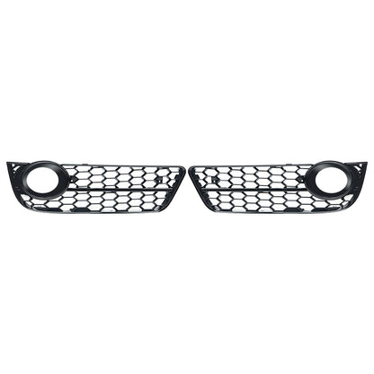 2009-2011 For Audi A5 S5 B8 Front Bumper Down Grille Honeycomb Style Non S line Fog Light Grilles