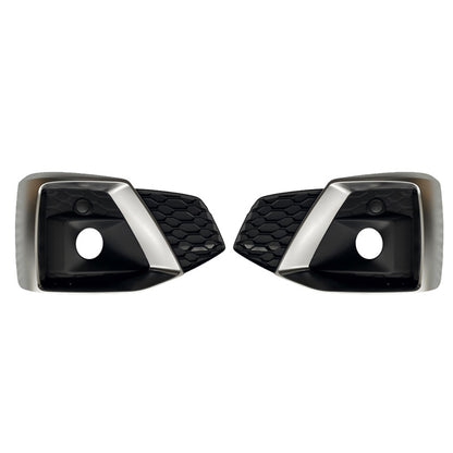 2020-2024 For Audi A5 S5 B9.5 Front Bumper Down Grille Honeycomb Style Fog Light Grilles
