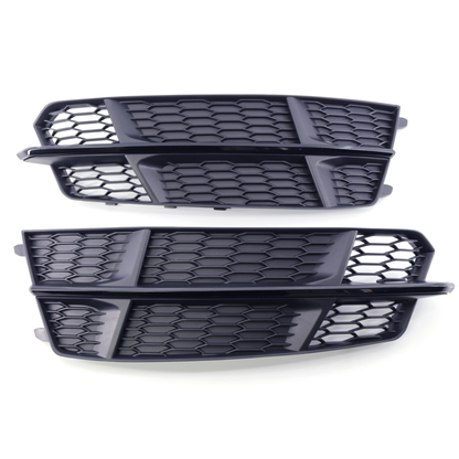 2016-2018 For Audi A6 S6 C7.5 Audi Front Bumper Down Grille Honeycomb Style S Line Fog Light Grilles