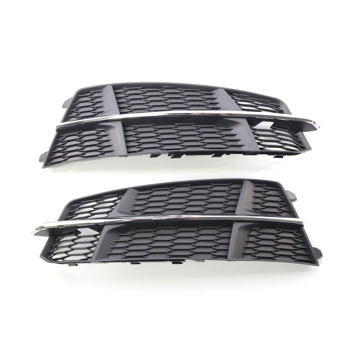 2016-2018 For Audi A6 S6 C7.5 Audi Front Bumper Down Grille Honeycomb Style S Line Fog Light Grilles