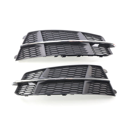2016-2018 For Audi A6 S6 C7.5 Audi Front Bumper Down Grille Honeycomb Style S Line Fog Light Grilles