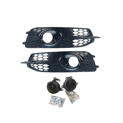 2012-2015 For Audi A6 S6 C7 Front Bumper Down Grille Honeycomb Style S Line Fog Light Grilles
