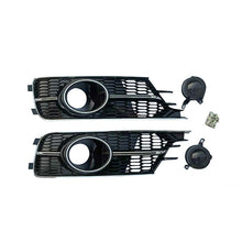 2016-2018 For Audi A6 S6 C7.5 Front Bumper Down Grille Honeycomb Style Non S Line Fog Light Grilles