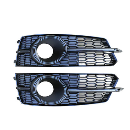 2016-2018 For Audi A6 S6 C7.5 Audi Front Bumper Down Grille Honeycomb Style S Line Fog Light Grilles