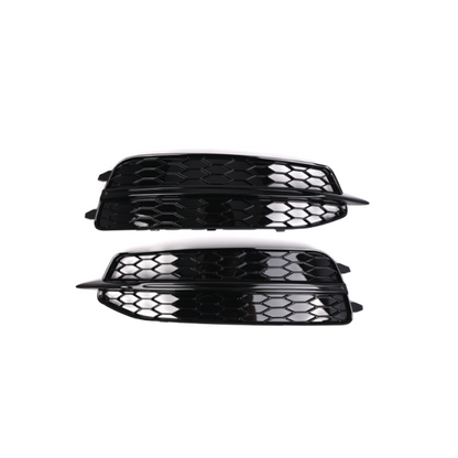 2012-2015 For Audi A6 S6 C7 Front Bumper Down Grille Honeycomb Style S Line Fog Light Grilles