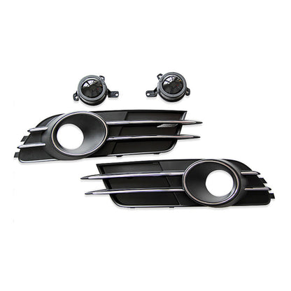 2012-2015 For Audi A6 S6 C7 Audi Front Bumper Down Grille Honeycomb Style Non S Line Fog Light Grilles