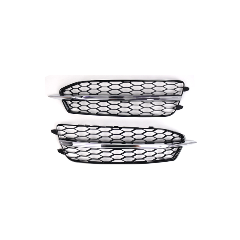 2012-2015 For Audi A6 S6 C7 Front Bumper Down Grille Honeycomb Style S Line Fog Light Grilles