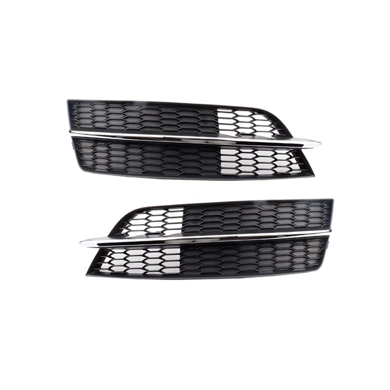 2016-2018 For Audi A7 S7 C7.5 Front Bumper Down Grille Honeycomb Style Fog Light Grilles