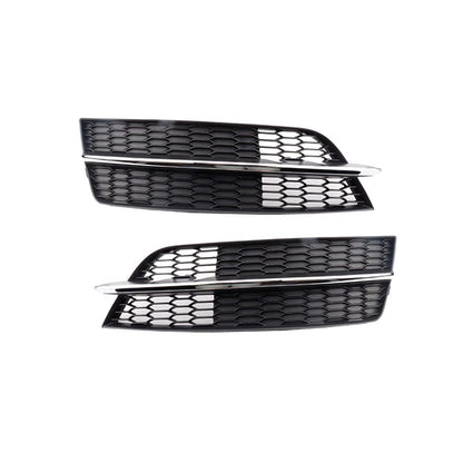 2016-2018 For Audi A7 S7 C7.5 Front Bumper Down Grille Honeycomb Style Fog Light Grilles