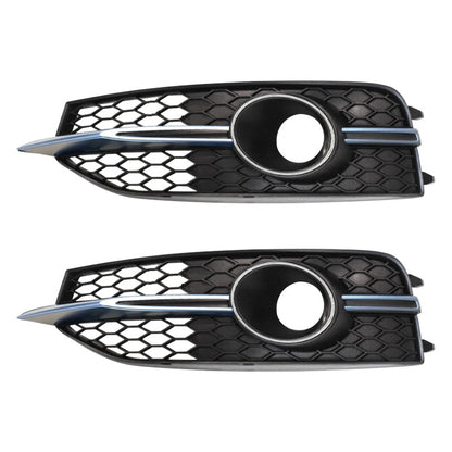 2009-2015 For Audi A7 S7 C7 Front Bumper Down Grille Honeycomb Style S line Fog Light Grilles