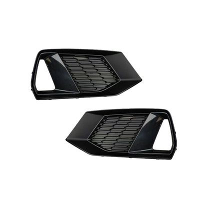 2019-2025 For Audi A7 S7 C8 Front Bumper Down Grille Honeycomb Style Fog Light Grilles