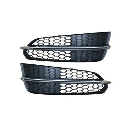2015-2018 For Audi A8 S8 D4 PA Front Bumper Down Grille Honeycomb Style S line Fog Light Grilles