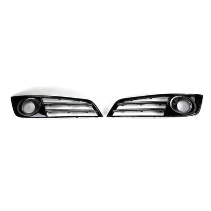 2011-2014 For Audi A8 D4 Front Bumper Down Grille Honeycomb Style Fog Light Grilles