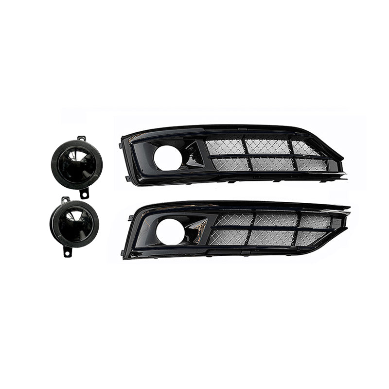 2015-2018 For Audi A8 S8 D4 PA Front Bumper Down Grille Honeycomb Style Non S line Fog Light Grilles