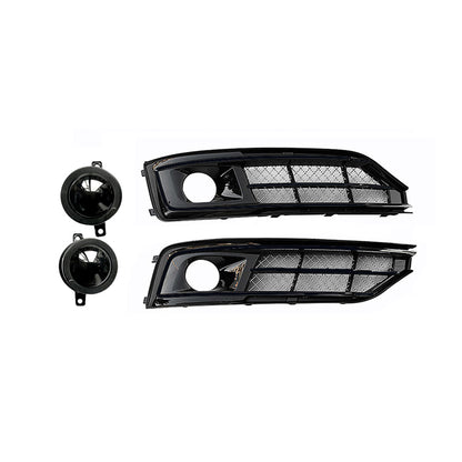 2015-2018 For Audi A8 S8 D4 PA Front Bumper Down Grille Honeycomb Style Non S line Fog Light Grilles