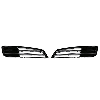 2011-2014 For Audi A8 D4 Front Bumper Down Grille Honeycomb Style Fog Light Grilles