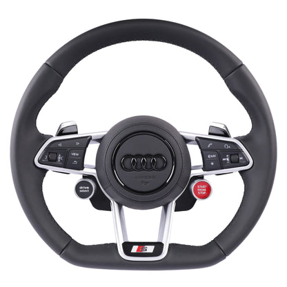 Carbon Fiber Audi R8 Style Steering Wheel Corium For Audi All Series A3 A4 A5 A6 A7 A8 Q2 Q3 Q5 Q7 Q8
