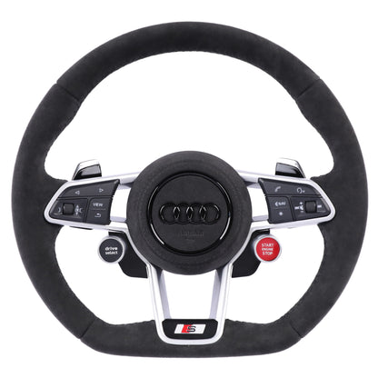 Carbon Fiber Audi R8 Style Steering Wheel Corium For Audi All Series A3 A4 A5 A6 A7 A8 Q2 Q3 Q5 Q7 Q8