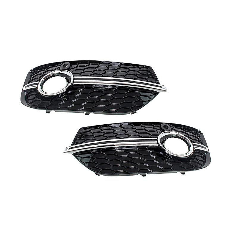 2013-2015 For Audi Q3 SQ3 8U Front Bumper Down Grille Honeycomb Style Fog Light Grilles