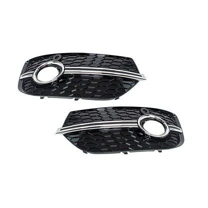 2013-2015 For Audi Q3 SQ3 8U Front Bumper Down Grille Honeycomb Style Fog Light Grilles