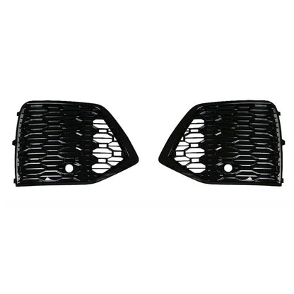 2022-2025 For Audi Q5 SQ5 B9.5 Front Bumper Down Grille Honeycomb Style S Line Fog Light Grilles