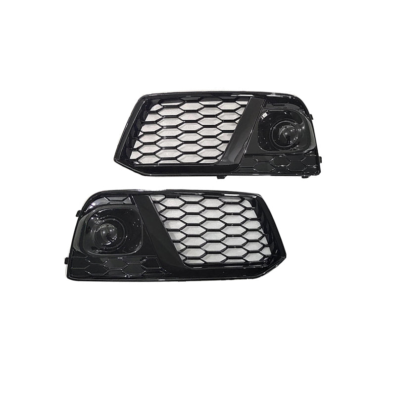 2019-2021 For Audi Q5 SQ5 B9 Front Bumper Down Grille Honeycomb Style Non S Line Fog Light Grilles