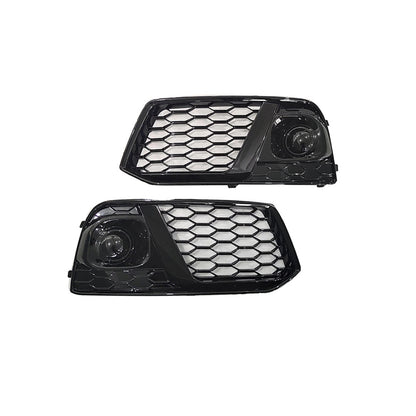 2019-2021 For Audi Q5 SQ5 B9 Front Bumper Down Grille Honeycomb Style Non S Line Fog Light Grilles