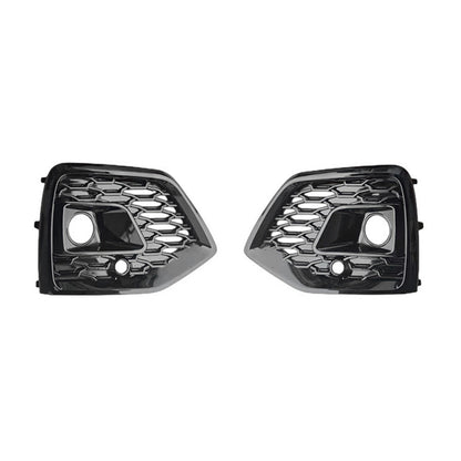 2022-2025 For Audi Q5 SQ5 B9.5 Front Bumper Down Grille Honeycomb Style S Line Fog Light Grilles