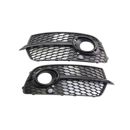 2013-2018 For Audi Q5 SQ5 8R.5/B8.5 Front Bumper Down Grille Honeycomb Style S Line Fog Light Grilles