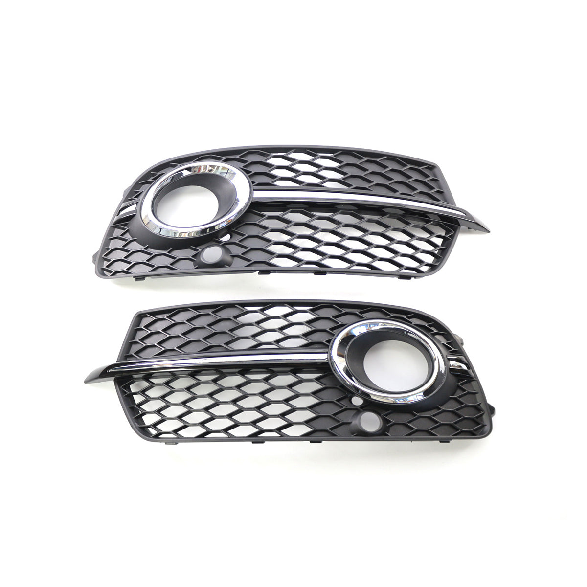 2013-2018 For Audi Q5 SQ5 8R.5/B8.5 Front Bumper Down Grille Honeycomb Style S Line Fog Light Grilles