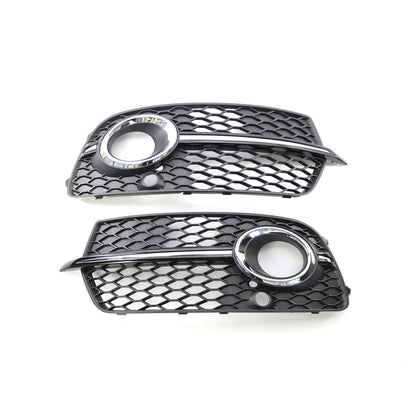 2013-2018 For Audi Q5 SQ5 8R.5/B8.5 Front Bumper Down Grille Honeycomb Style S Line Fog Light Grilles