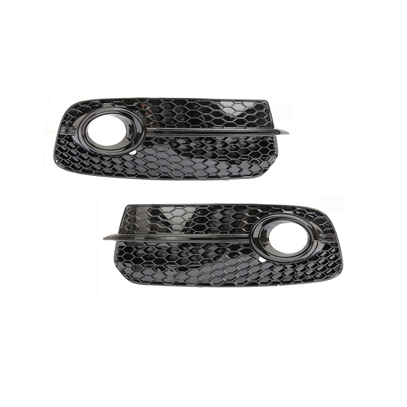 2013-2018 For Audi Q5 SQ5 8R.5/B8.5 Front Bumper Down Grille Honeycomb Style Non S Line Fog Light Grilles