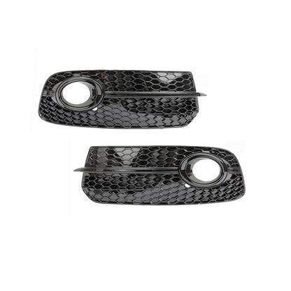 2013-2018 For Audi Q5 SQ5 8R.5/B8.5 Front Bumper Down Grille Honeycomb Style Non S Line Fog Light Grilles