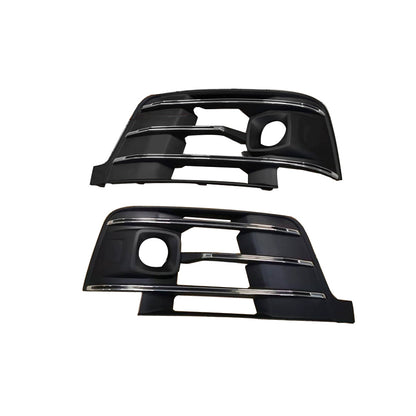 2016-2019 For Audi Q7 SQ7 4M Front Bumper Down Grille Honeycomb Style Fog Light Grilles