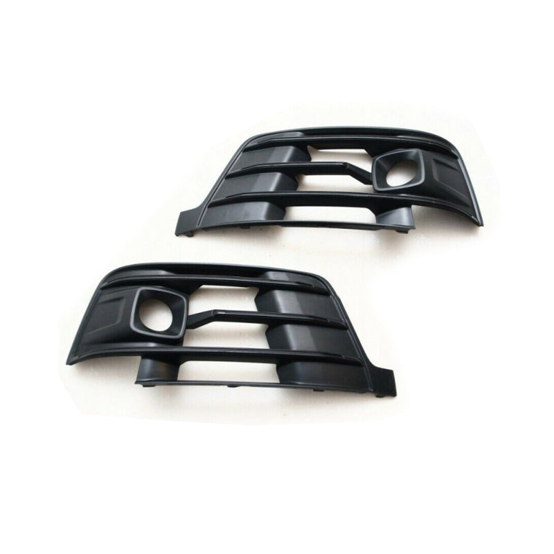 2016-2019 For Audi Q7 SQ7 4M Front Bumper Down Grille Honeycomb Style Fog Light Grilles