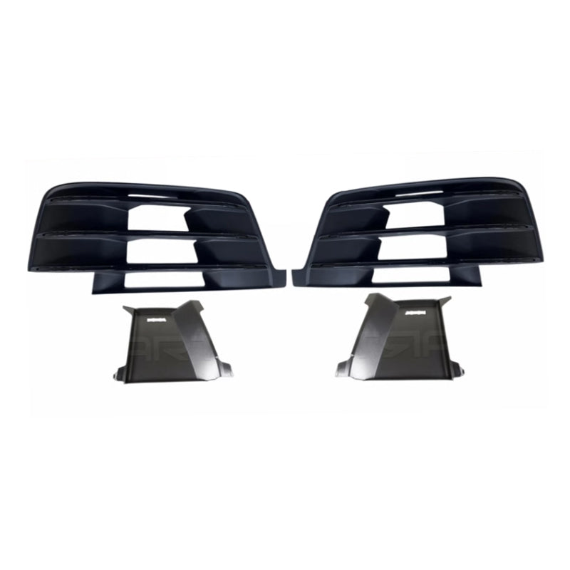 2016-2019 For Audi Q7 SQ7 4M Front Bumper Down Grille Honeycomb Style Fog Light Grilles