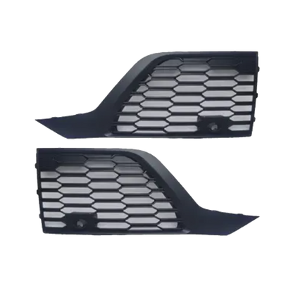 2020-2023 For Audi Q7 SQ7 4M.5 Front Bumper Down Grille Honeycomb Style Fog Light Grilles