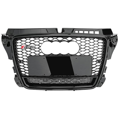 2008-2012 For Audi A3 S3 8P.5 8PA RS3 Style Honeycomb Grille with lower mesh