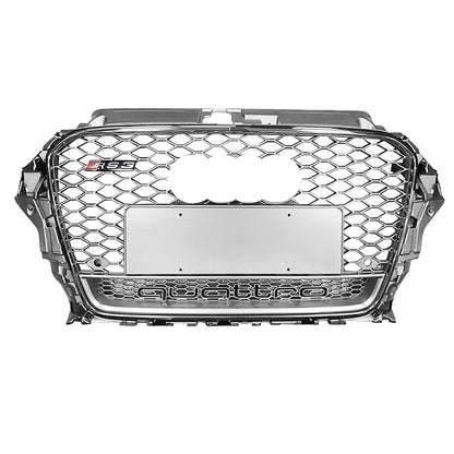 2013-2016 For Audi A3 S3 8V RS3 Style Honeycomb Grille with lower mesh