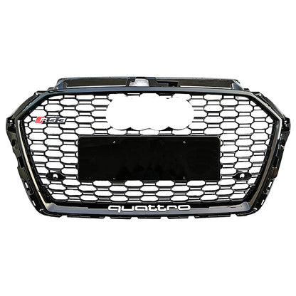 2017-2019 For Audi A3 S3 8V.5 RS3 Style Honeycomb Grille